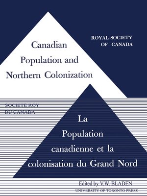 cover image of Canadian Population and Northern Colonization